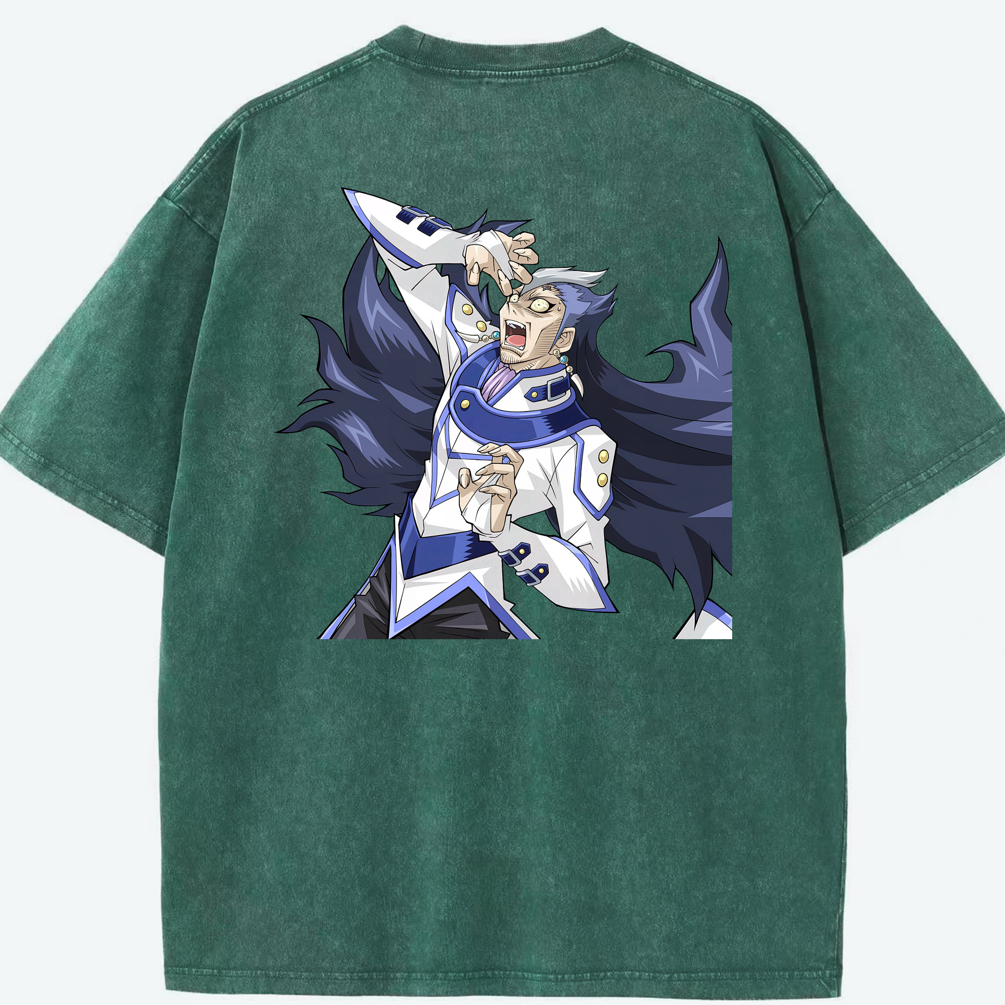 （画像用） 遊☆戯☆王 Yu-Gi-Oh! 綿100% ヴィンテージ風 半袖Tシャツ（背面プリント）